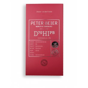 Dark chocolate bar 70% Hispaniola