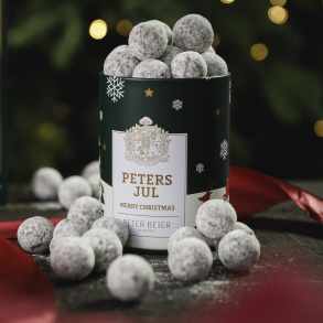 Christmas tin with dragee